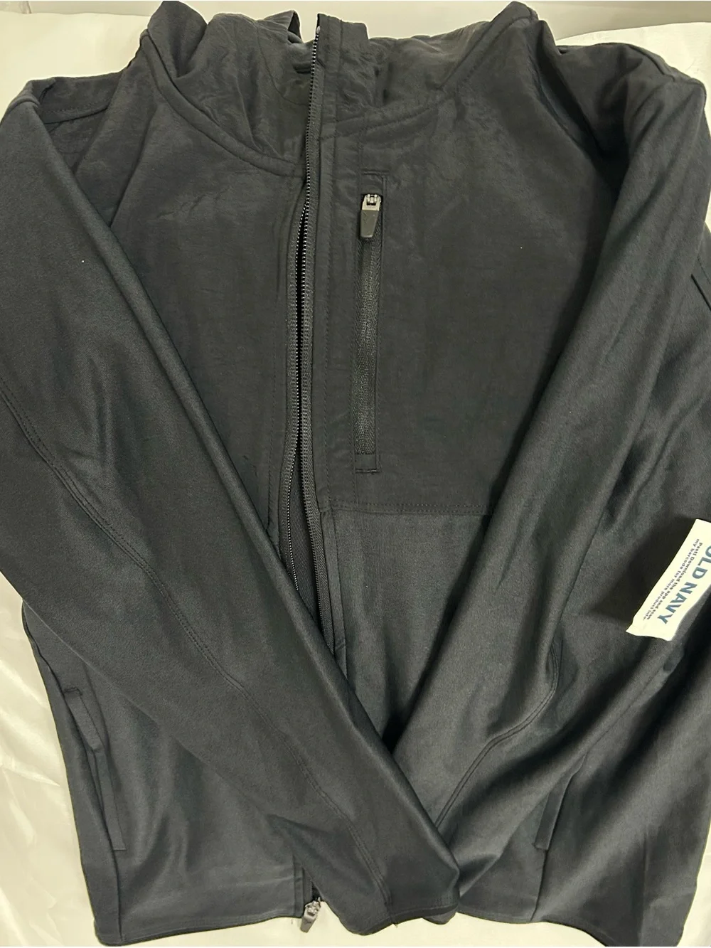 Old Navy Black Hooded Utility Jacket
